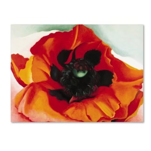 Georgia O'Keefe 'Poppy' Canvas Art, 35x47, Trademark Fine Art, Mfr#: ALI10055-C3547GG